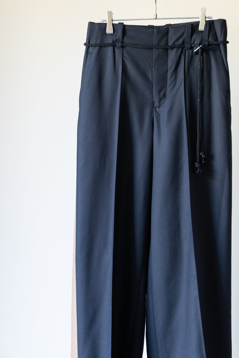【ETHOSENS】"スーパー120ウールダブルフェイストラックスラックス"